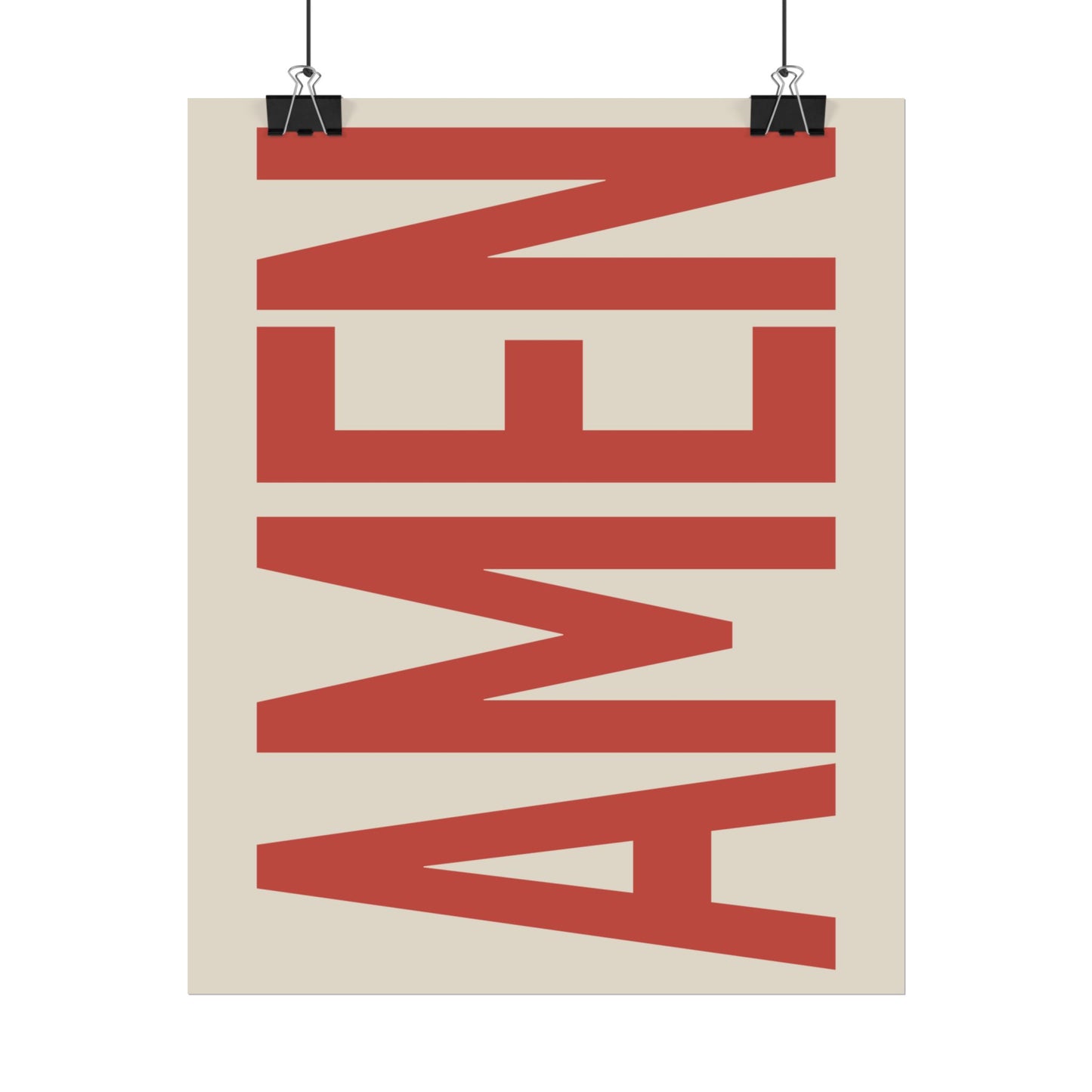 amen typography poster