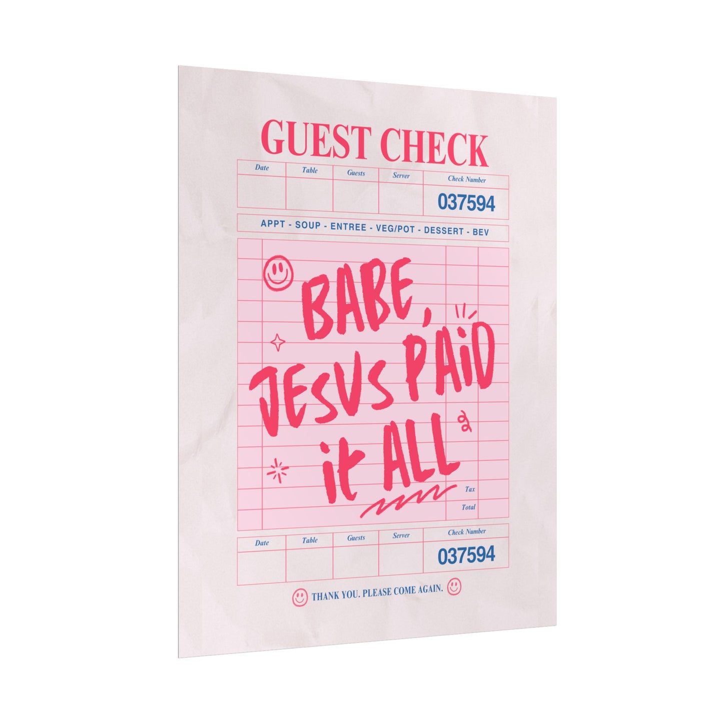 Jesus Paid it All Print
