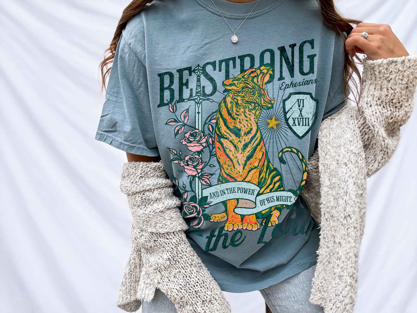 be strong in the lord ✨ comfort colors