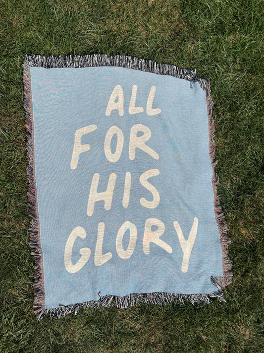 all for his glory woven blanket