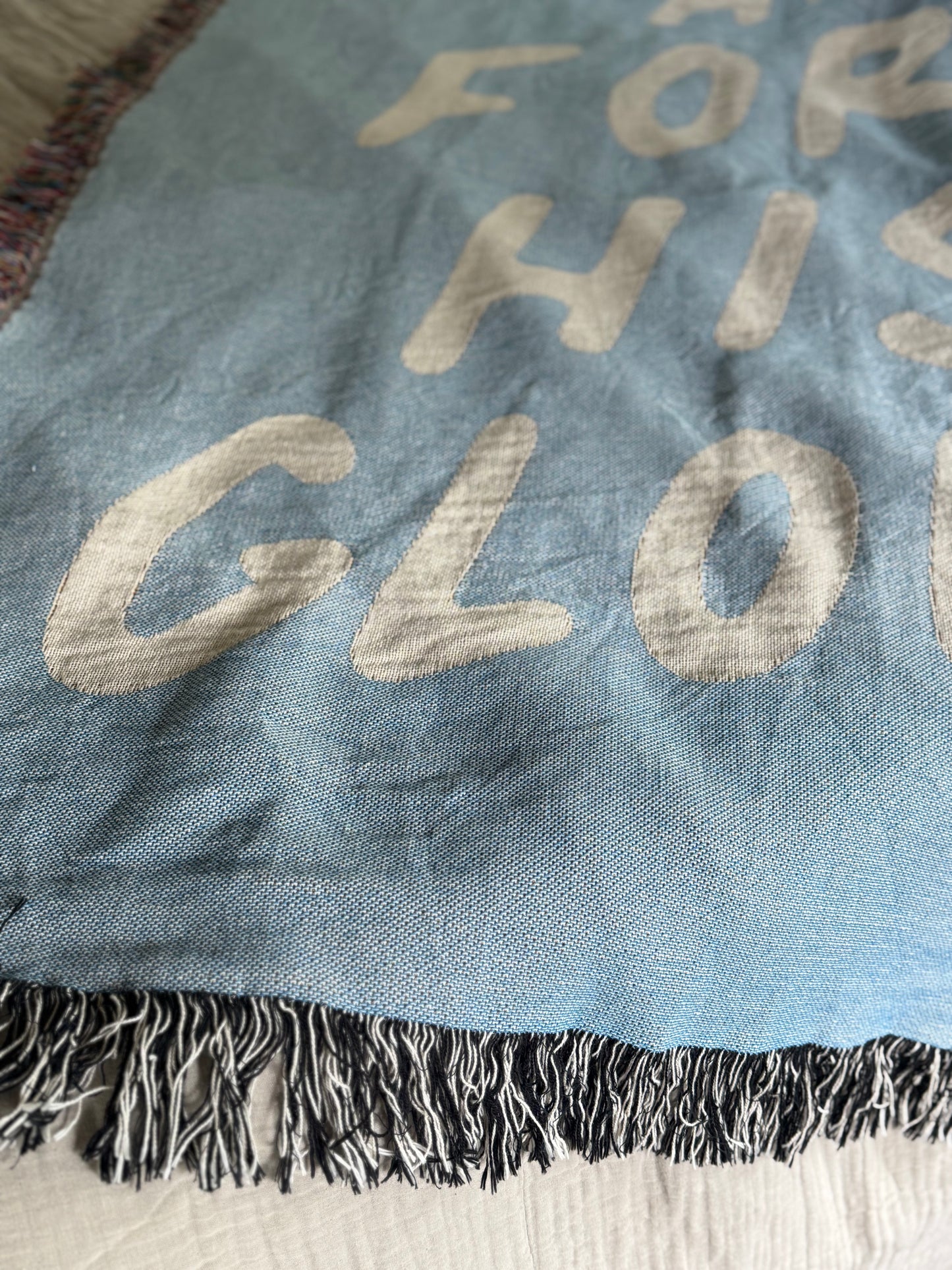 all for his glory woven blanket
