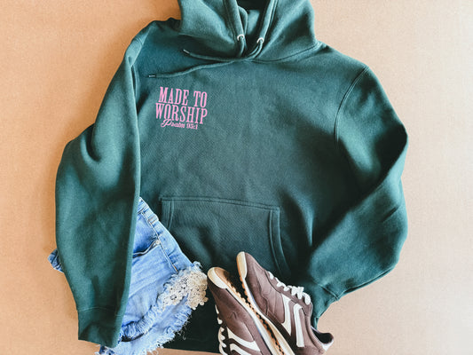made to worship hoodie