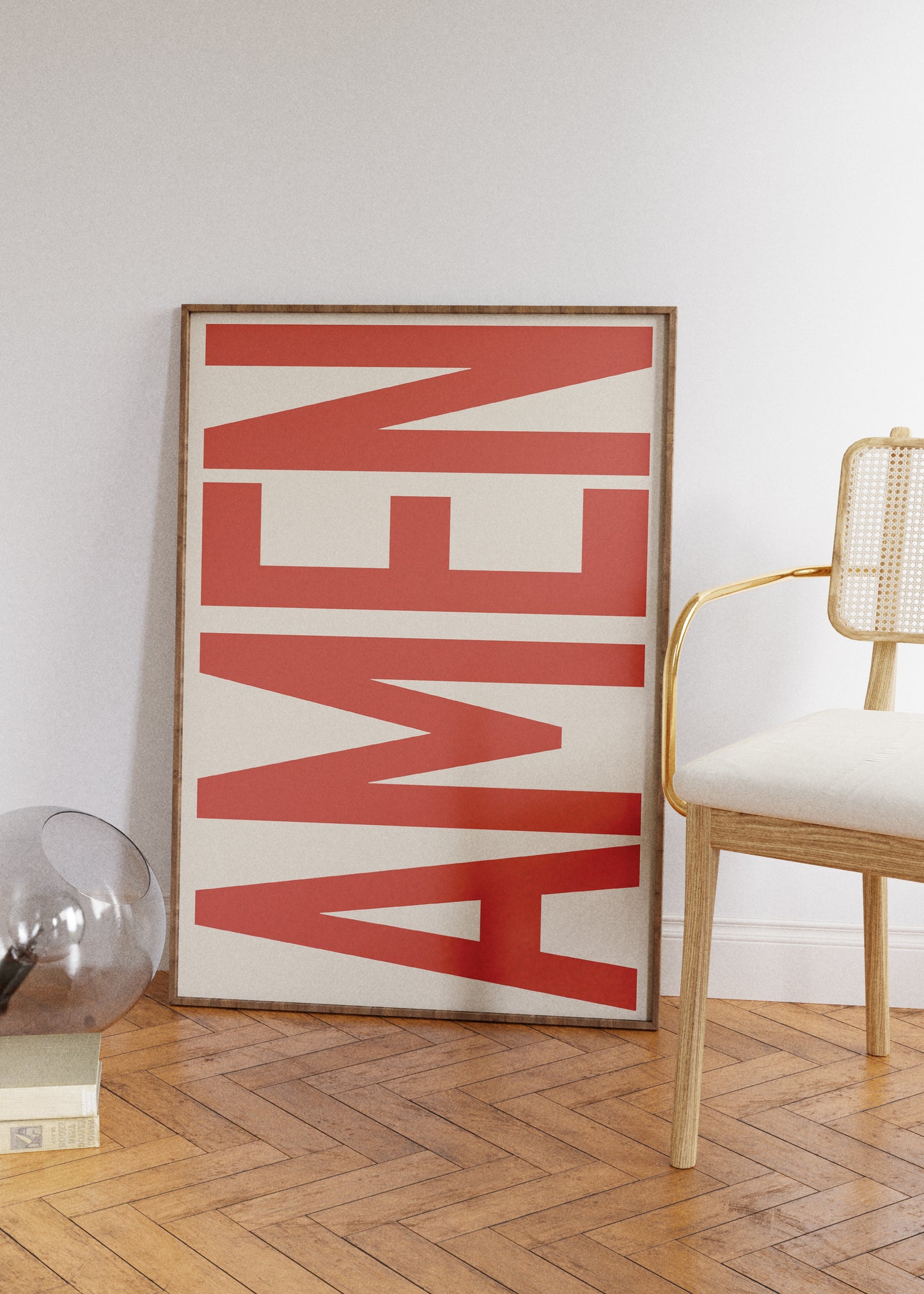 amen typography poster