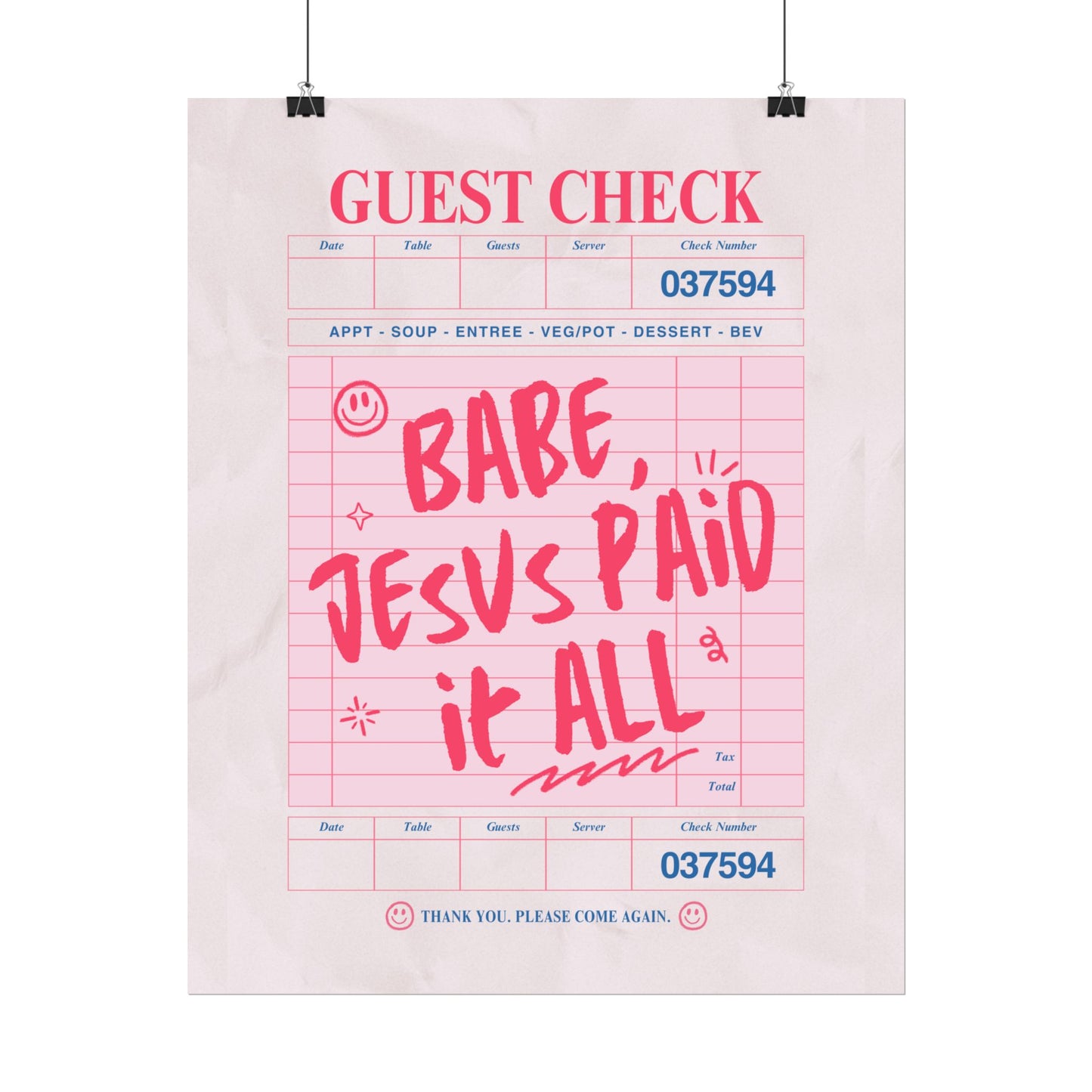 Jesus Paid it All Print