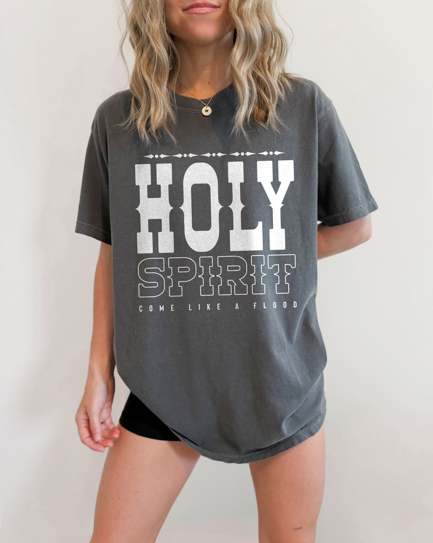holy spirit come like a flood tee