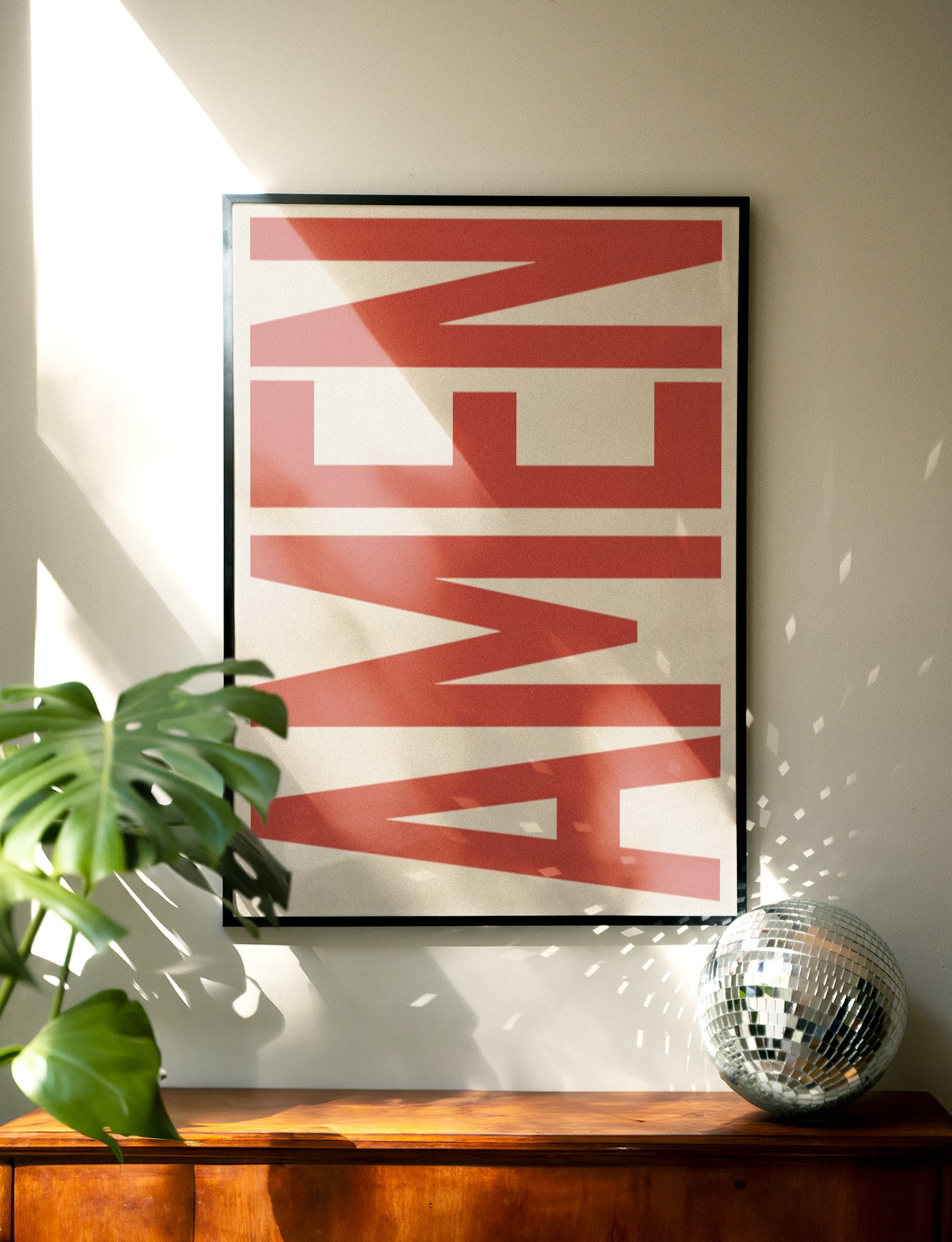 amen typography poster