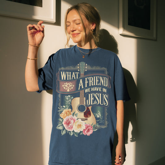 what a friend we have in jesus tee