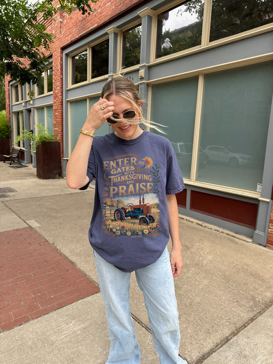 enter his gates✨ comfort colors