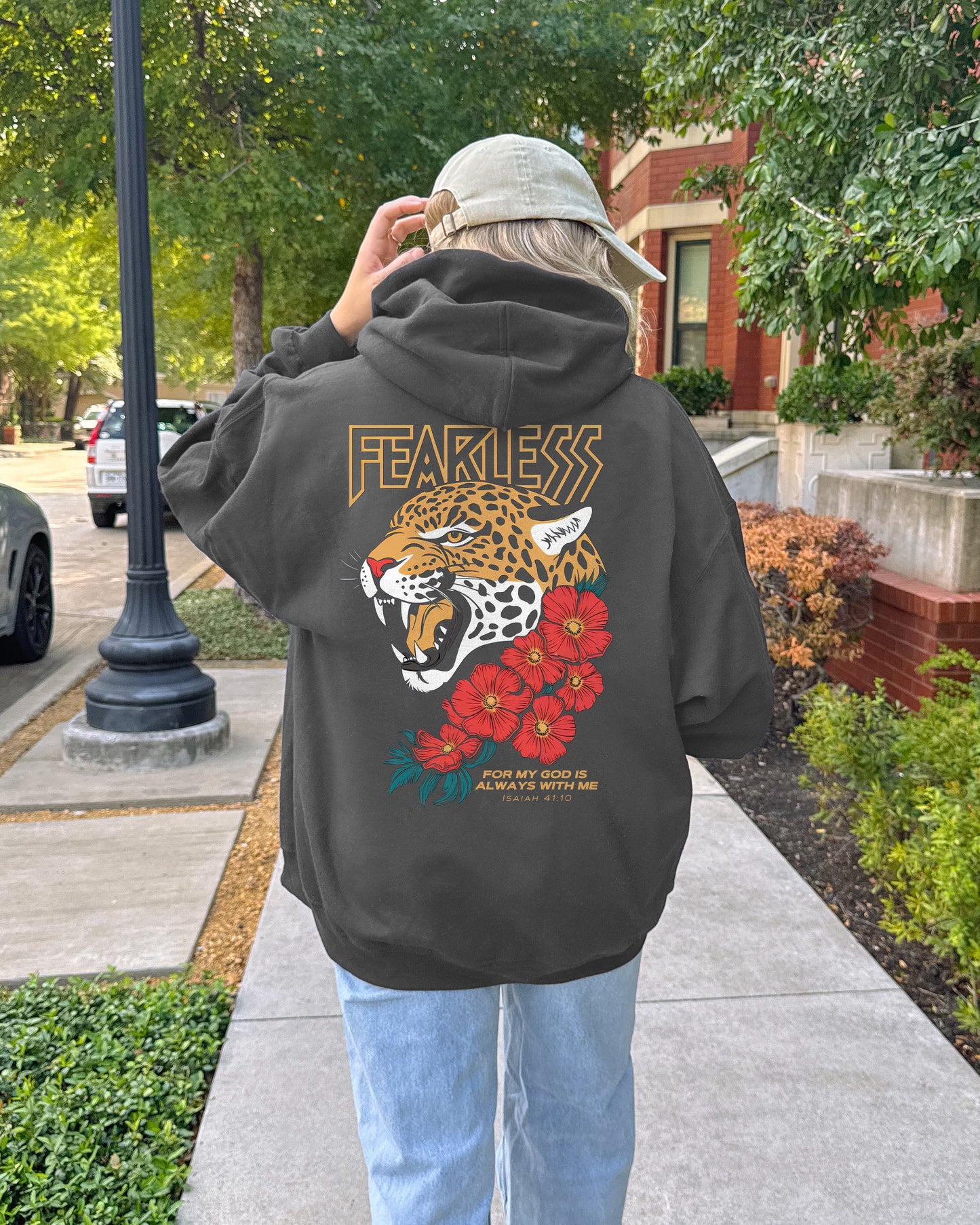 fearless leopard hoodie