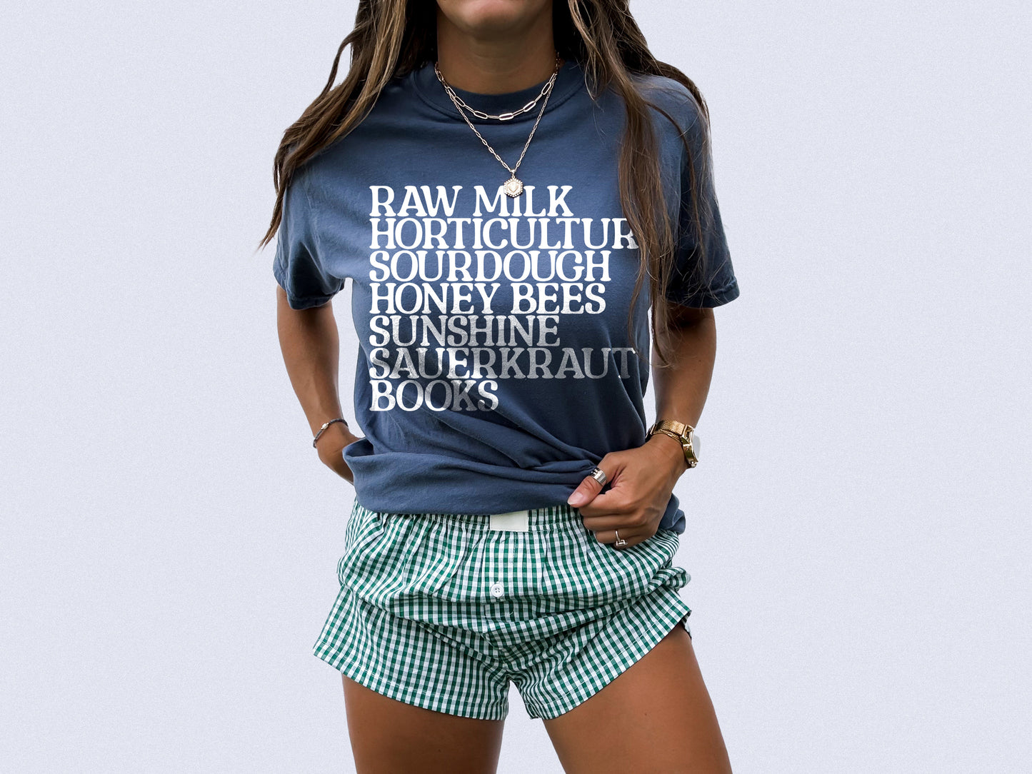 raw milk, horticulture, sourdough homestead shirt