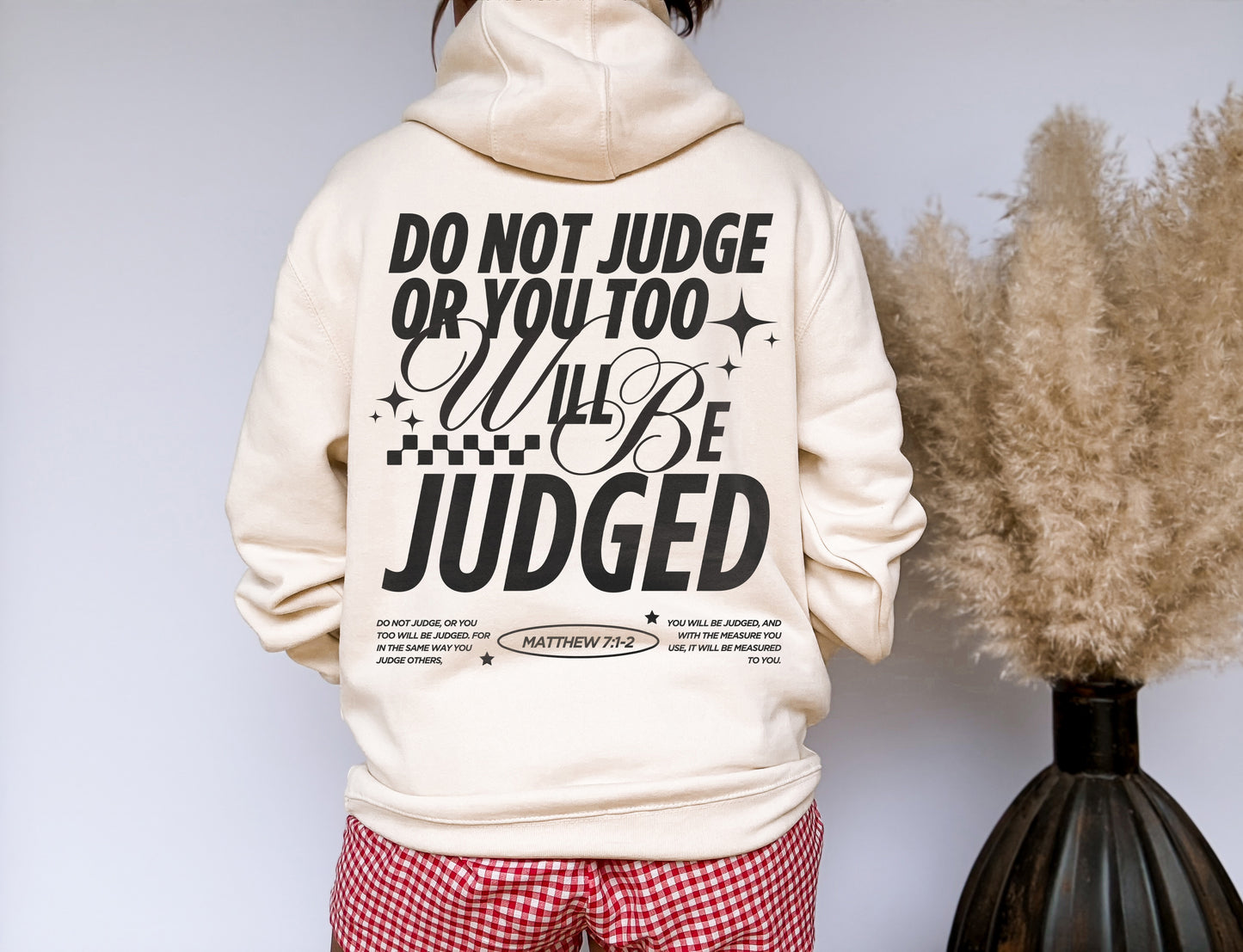 do not judge or you too will be judged hoodie