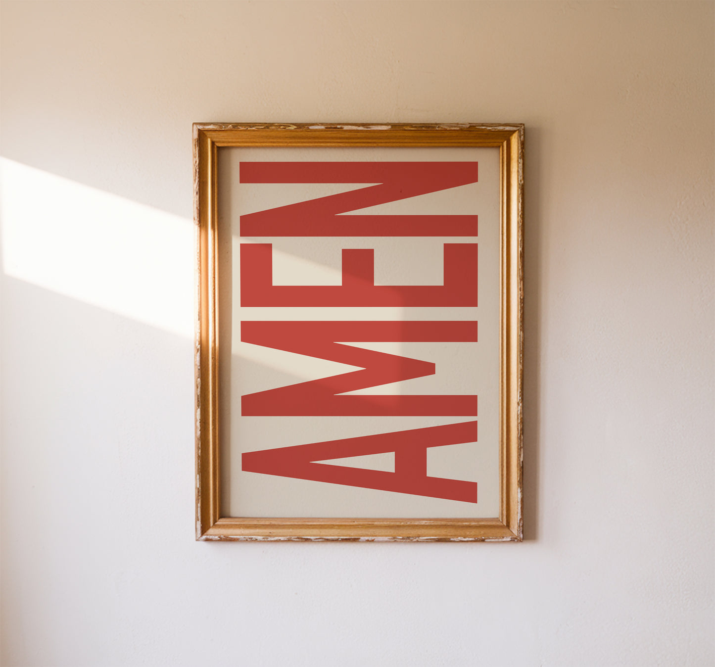 amen typography poster
