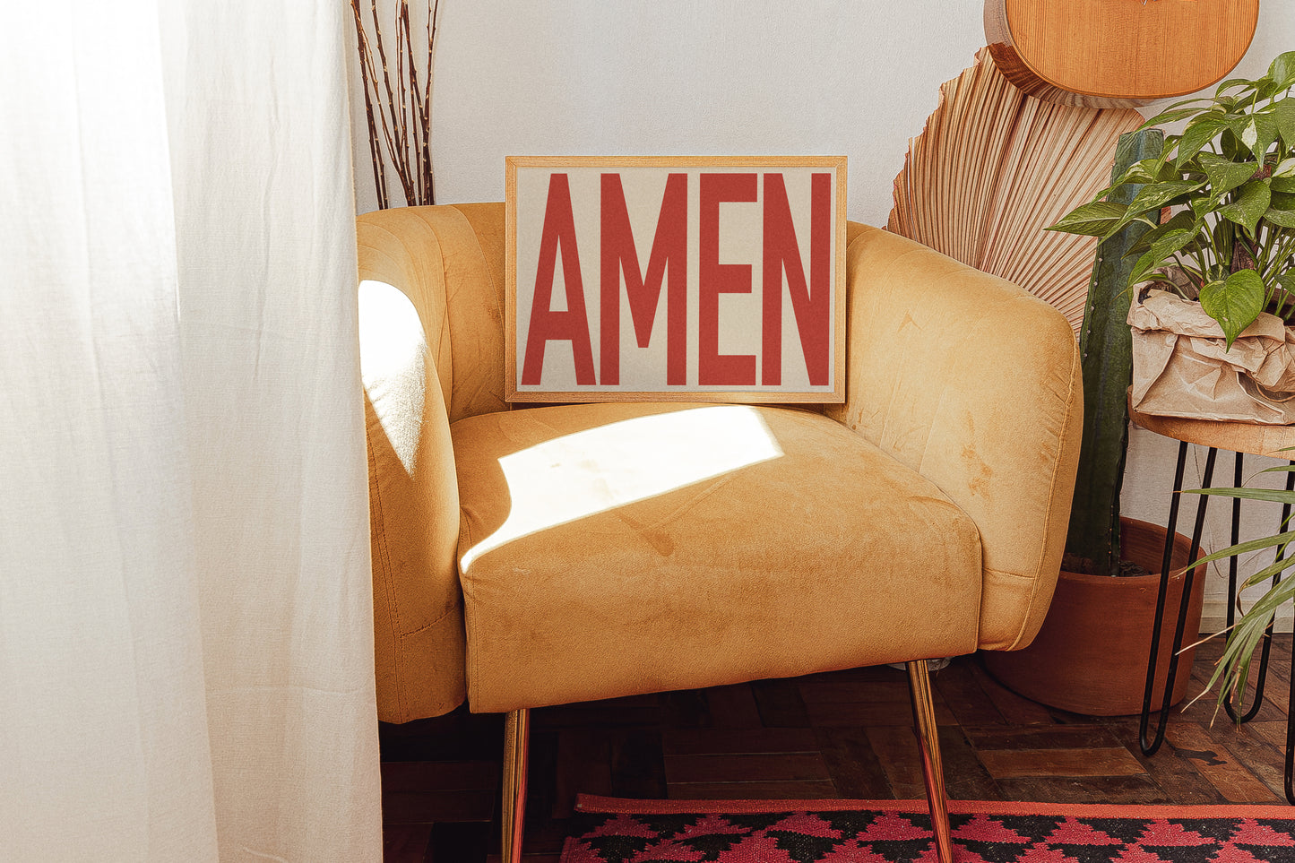 amen typography poster