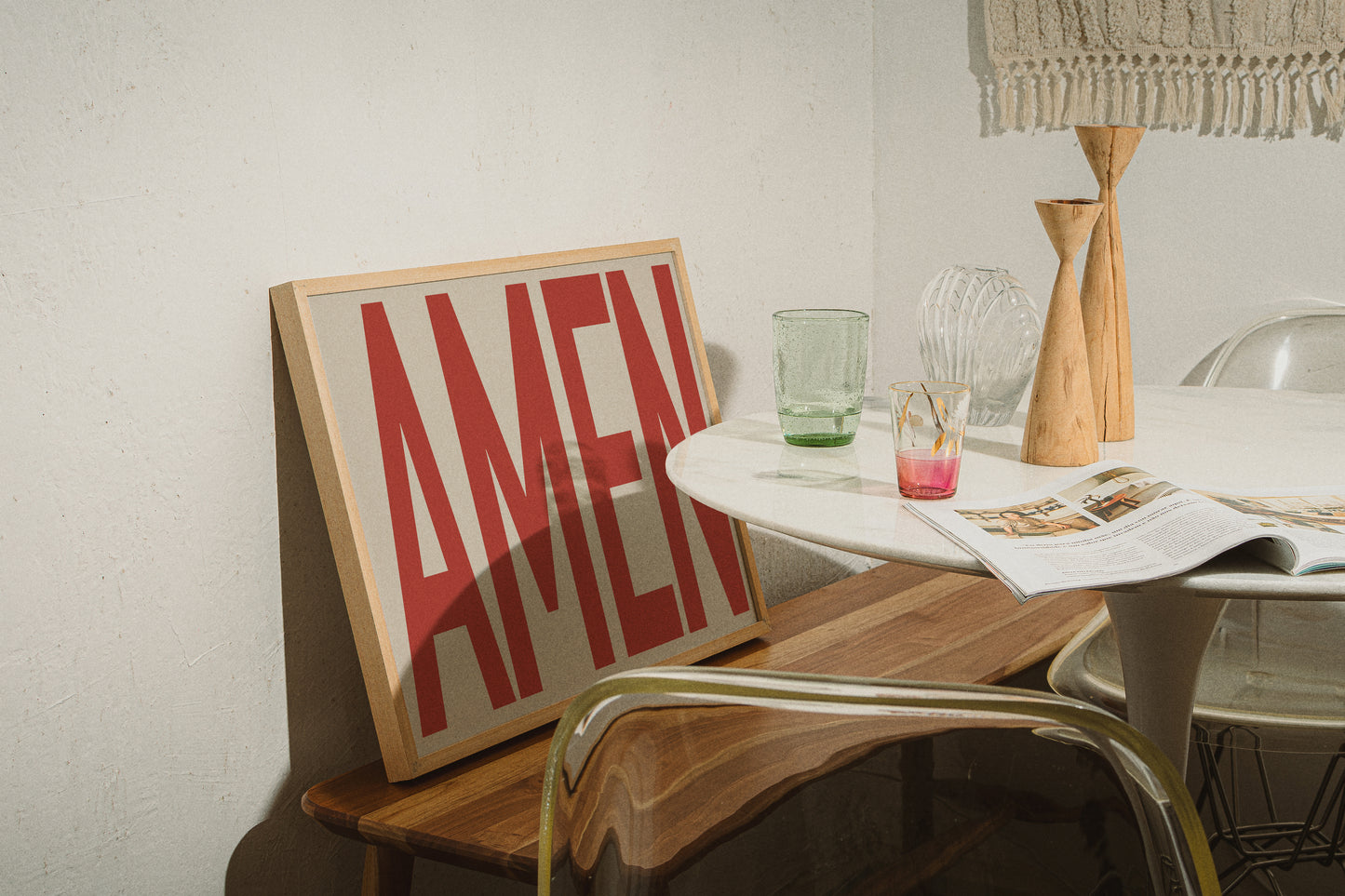 amen typography poster