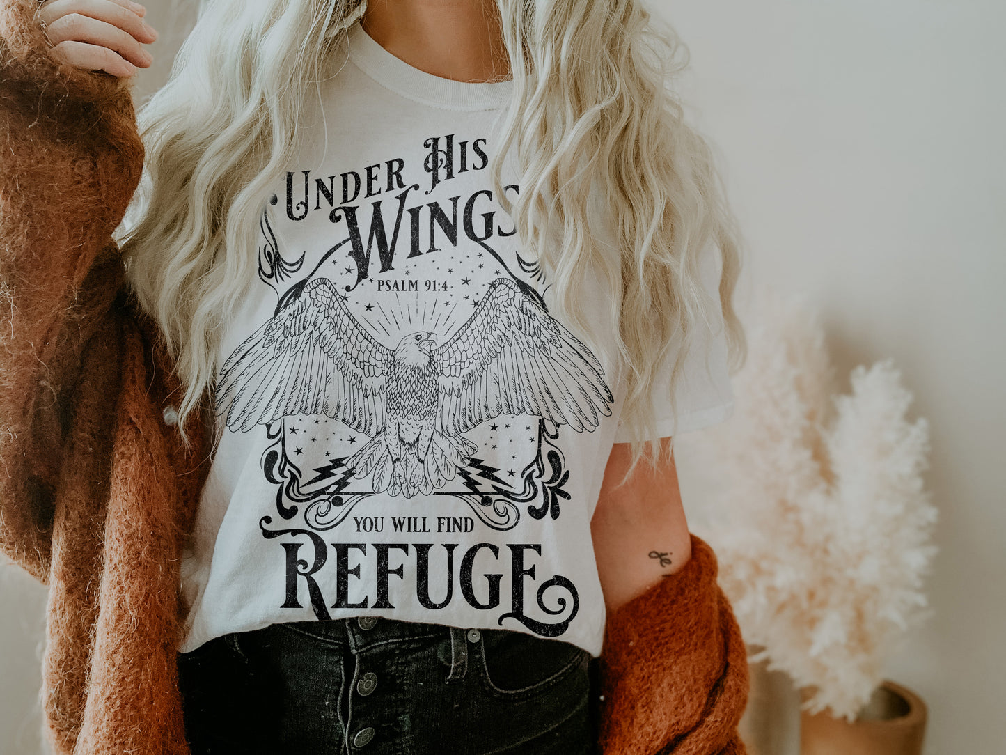 under his wings you will find refuge