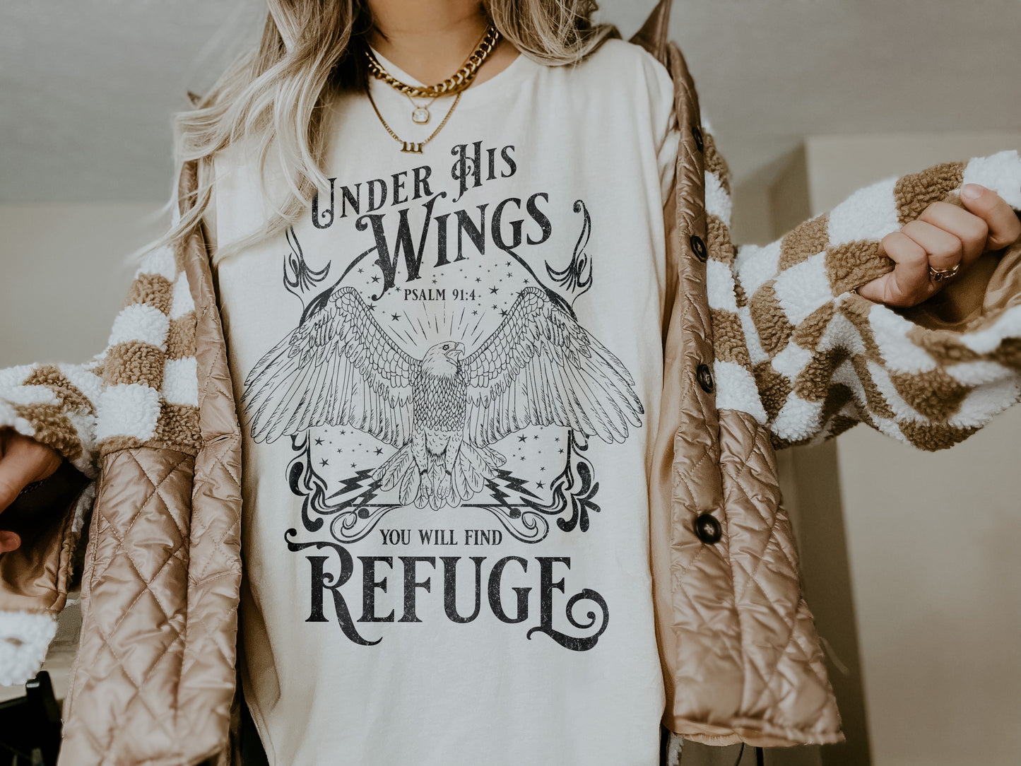 under his wings you will find refuge